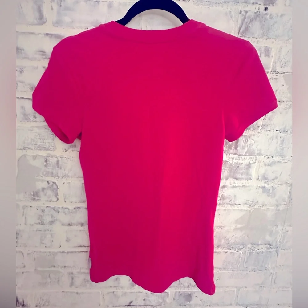 Nike dry fit cotton blend tee hot pink - Picture 2 of 5
